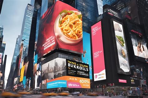 Mockup billboard sign designs with divided sections or empty spaces for ...