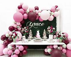 Backdrop With Balloon Garland by Balloons Garland 008 Rent A Table And Backdrop With Grass Backdrop With Balloon Garland