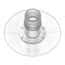 Cole-Parmer® Cleanroom Port Disk Hose Barb Fittings, Mini Dome, Engage ...