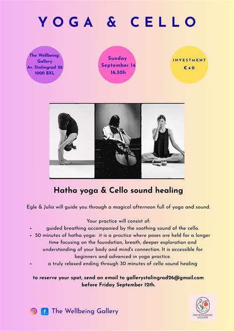 Hatha yoga & Cell sound healing, Stalingradlaan 26, 1000, Brussels, 14 ...