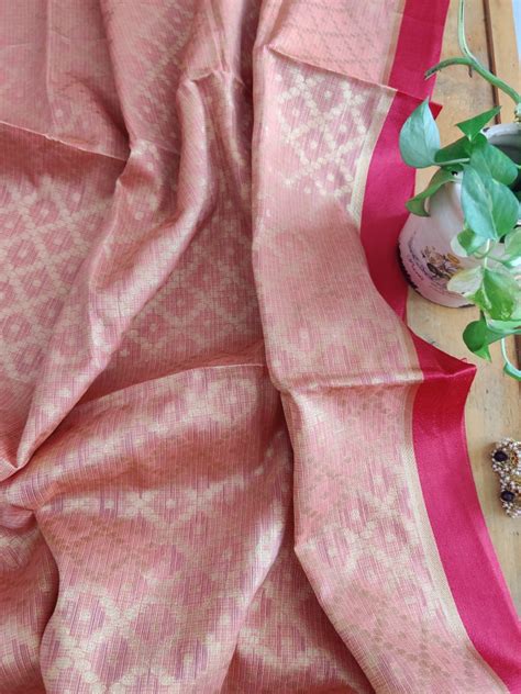 Guabi Mehandi Woven Kota Silk Cotton Dupatta – Desi Weaves