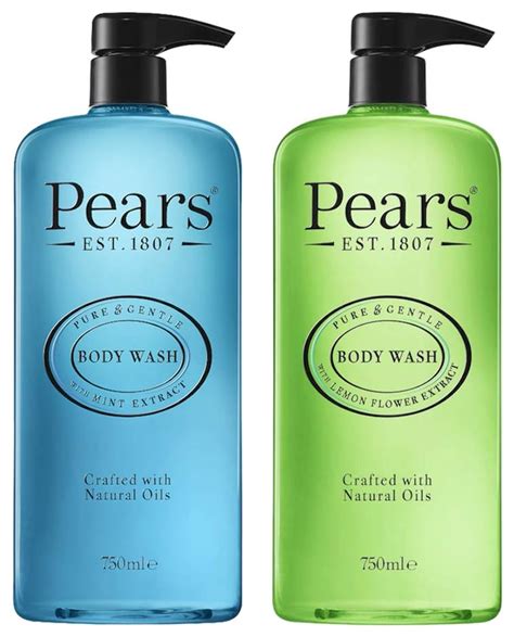 Buy Pears Pure & Gentle Body Wash with Mint Extract, 750 ml & Pears ...