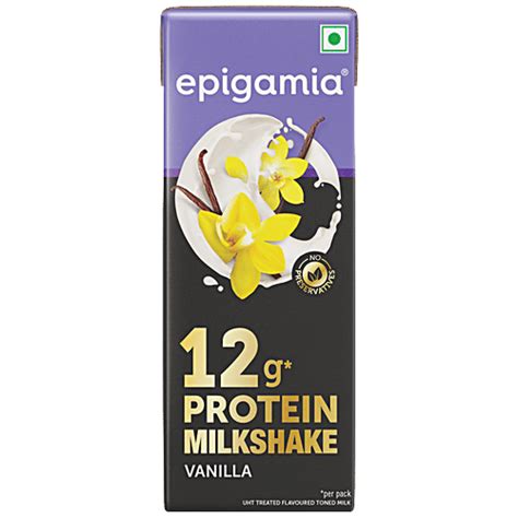 Buy Epigamia Milkshake - Vanilla, High Protein, Creamy, Rich Flavour ...