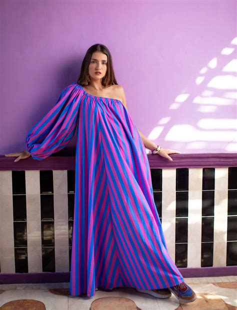 INES MAXI DRESS STRIPE