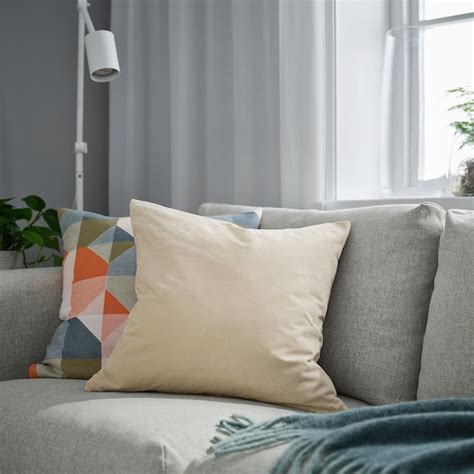 SANELA cushion cover, light beige, 50x50 cm (20x20") - IKEA