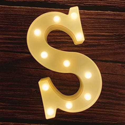 Buy Transer Alphabet LED Letter Lights, LED Marquee Warm White Light Up ...