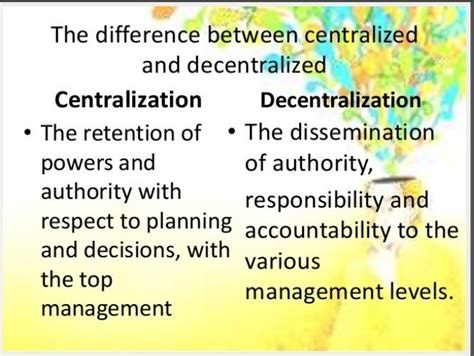 Diff between centralized and decentralized - Brainly.in