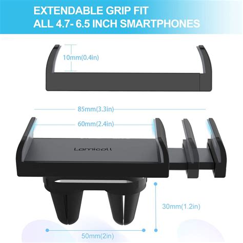 Buy Car Cell Phone Mount, Lamicall Air Vent Clip Holder, Universal ...