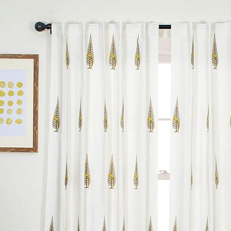 Buy Tranquebar Curtain Co. Cotton Curtains 7 Feet Long Set of 2, 60-65% ...