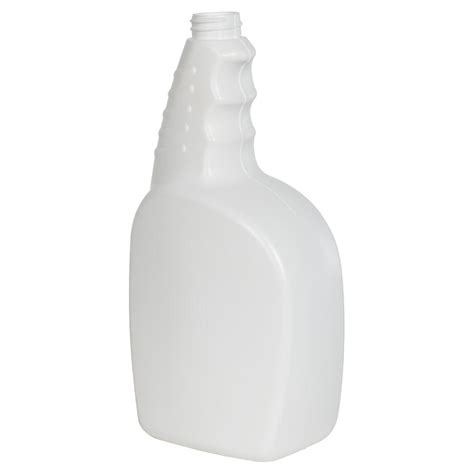 32 oz. White HDPE Trigger Spray Bottle with 28/400 Neck (Sprayer Sold ...