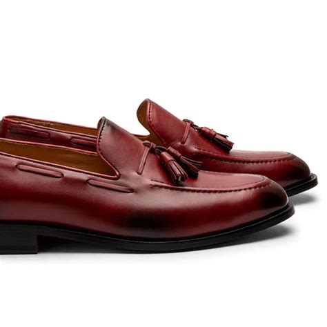 Burgundy Classic Tassel Loafers – FELLMONGER