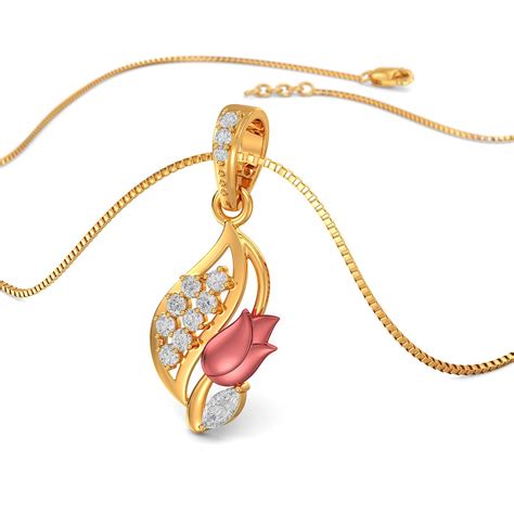 Joyalukkas 22k (916) Yellow Gold Pendant for Girls : Amazon.in: Fashion