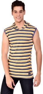 Bruchi Club Striped Men Hooded Neck Multicolor T-Shirt - Buy Bruchi ...
