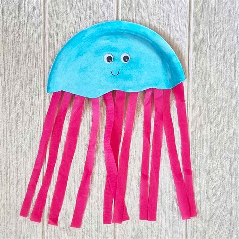 Paper Plate Jellyfish Craft for Kids - The Long Whiskers