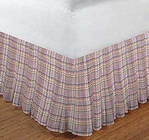 Patch Magic Fabric 78-Inch by 80-Inch King Dust Ruffle, Red Lines and ...