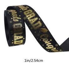 5 Yards/Lot 2025 Graduation Season Ribbon Stain Stripes,Bronzing Bow ...