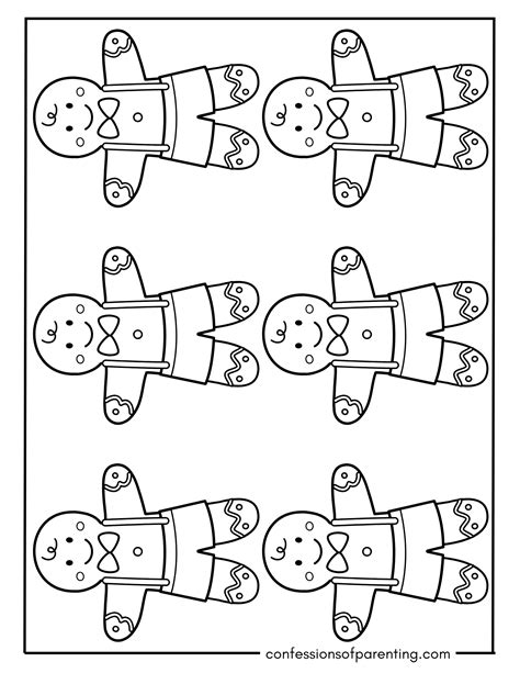 48 Free Gingerbread Man Templates [Different Sizes and Designs]