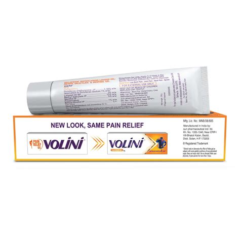Buy VOLINI PAIN RELIEF GEL TUBE OF 30 G Online & Get Upto 60% OFF at ...