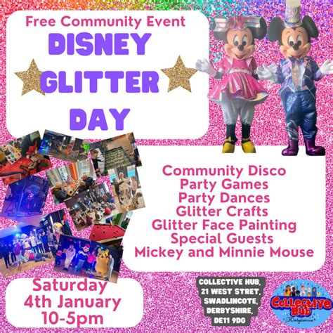 Disney Glitter Day at Collective Hub, January 2025 in Swadlincote, UK ...