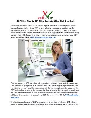 GST Filing Tips 的图像结果