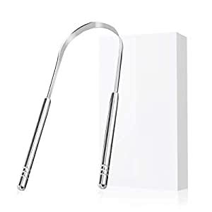 Stainless Steel Tongue Scraper Cleaner - Fresh Breath Tongue Scraper ...
