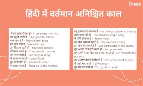 Present Indefinite Tense Rules In Hindi: परिभाषा, नियम, और उपयोग का ...