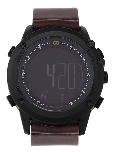 Buy Gio Collection Digital Blue Dial Men's Watch-G3011-02 at Amazon.in