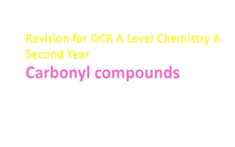 Carbonyl Compounds Notes 的图像结果