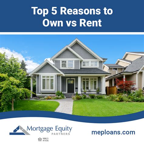 Owning vs. renting: a guide for first-time homebuyers | Mortgage Equity ...