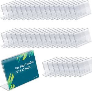 Flipkart.com | RASPER 1 Compartments Acrylic Sign Holder L Shape Table ...