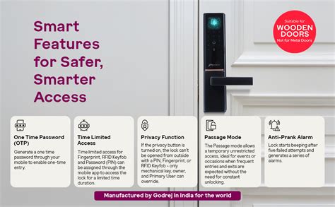 Godrej Smart Lock | The Only 7 in 1 NFC Digital Lock with Scheduled ...