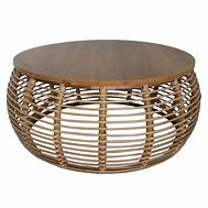 Image result for Round Wicker Coffee Table Indoor