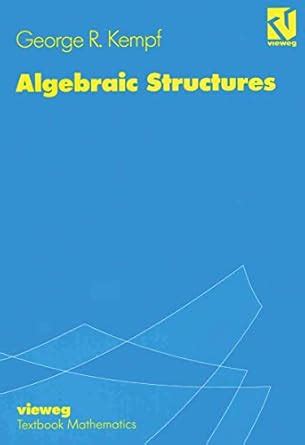 Buy Algebraic Structures Book Online at Low Prices in India | Algebraic ...