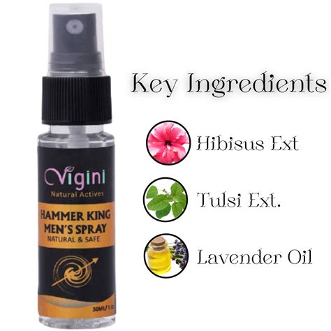 Vigini Natural Actives Hammer King Men's Spray 30ml - Cureka - Online ...