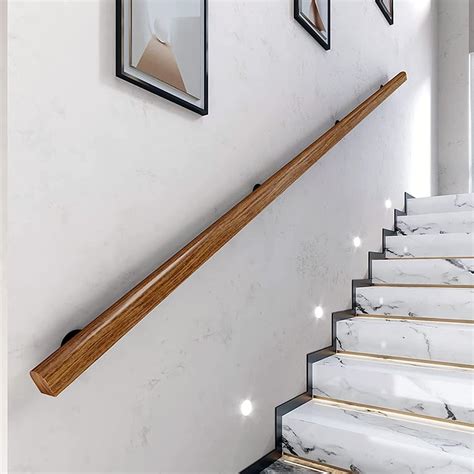 Indoor Stairs Handrail Wood Handrails, 1.5ft-12ft Non-Slip Professional ...