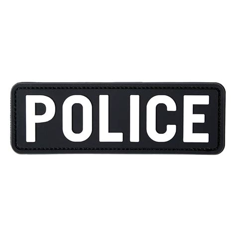 Buy Hannah Fit Large PVC Police Patch Hook Fastener for ...