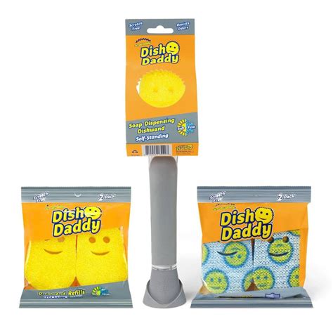 Buy Scrub Daddy Dish Wand Dish Wand Refills Scour Head Refills - 2pk ...