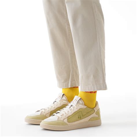 Gully Number 001 | Kulfi Pista Green & White Leather Sneakers | Shoes ...