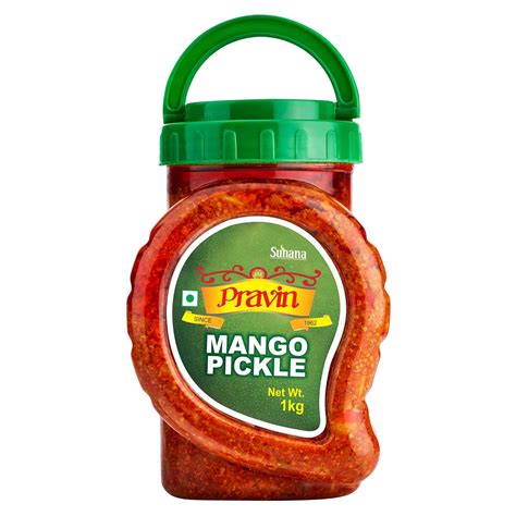 Pravin Pickles Mango Pickle 1kg Jar (Mango Shape) - Pack of 2 : Amazon ...