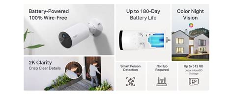 Buy Tapo C410 Smart Security Wireless Battery Camera, 2K 3MP HD, Color ...