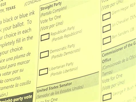 No More Straight-Ticket Voting in Texas after November Election