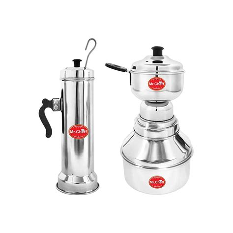 Mr.Cheff Puttu Cooker + Puttu Maker (500ml) + Chiratta Puttu Maker ...