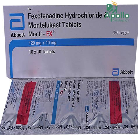 Monti FX Tablet 10's Price, Uses, Side Effects, Composition - Apollo ...