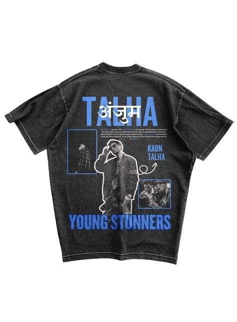 कौन TALHA - ACID WASH OVERSIZED TEE – What the fit