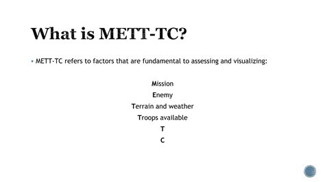 METT-TC | PPTX