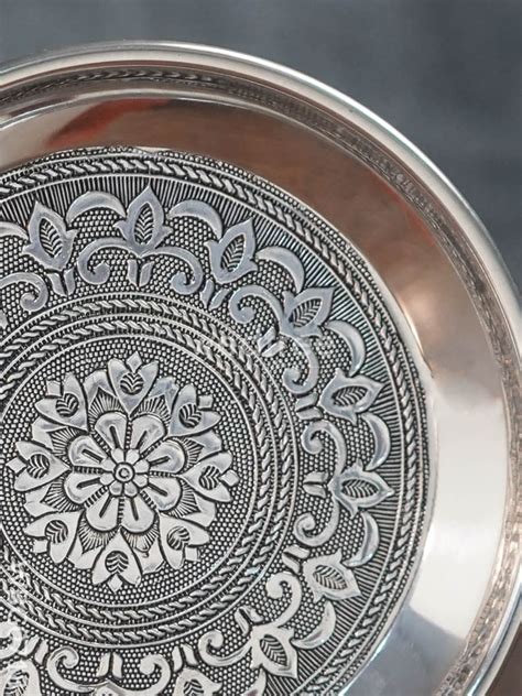 Oxidised Round Plate - 6 inch - WBG0718 – Wedtree