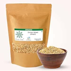 Pure Tree Certified Organic Khapli Whole Wheat | 1.8 Kg / 1800 g ...