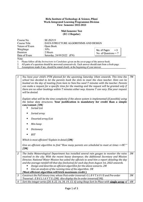 SE ZG519 EC-2R First SEM 2022-2023 - Birla Institute of Technology ...