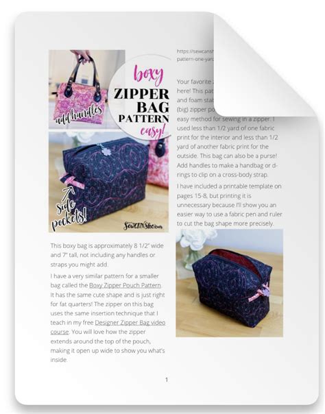 Image result for Box Bag Pattern