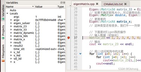 KDevelop Debugging 的图像结果